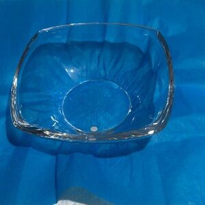 Tiffany & Co Square Crystal Serving Bowl - Transparent Made in Germany
